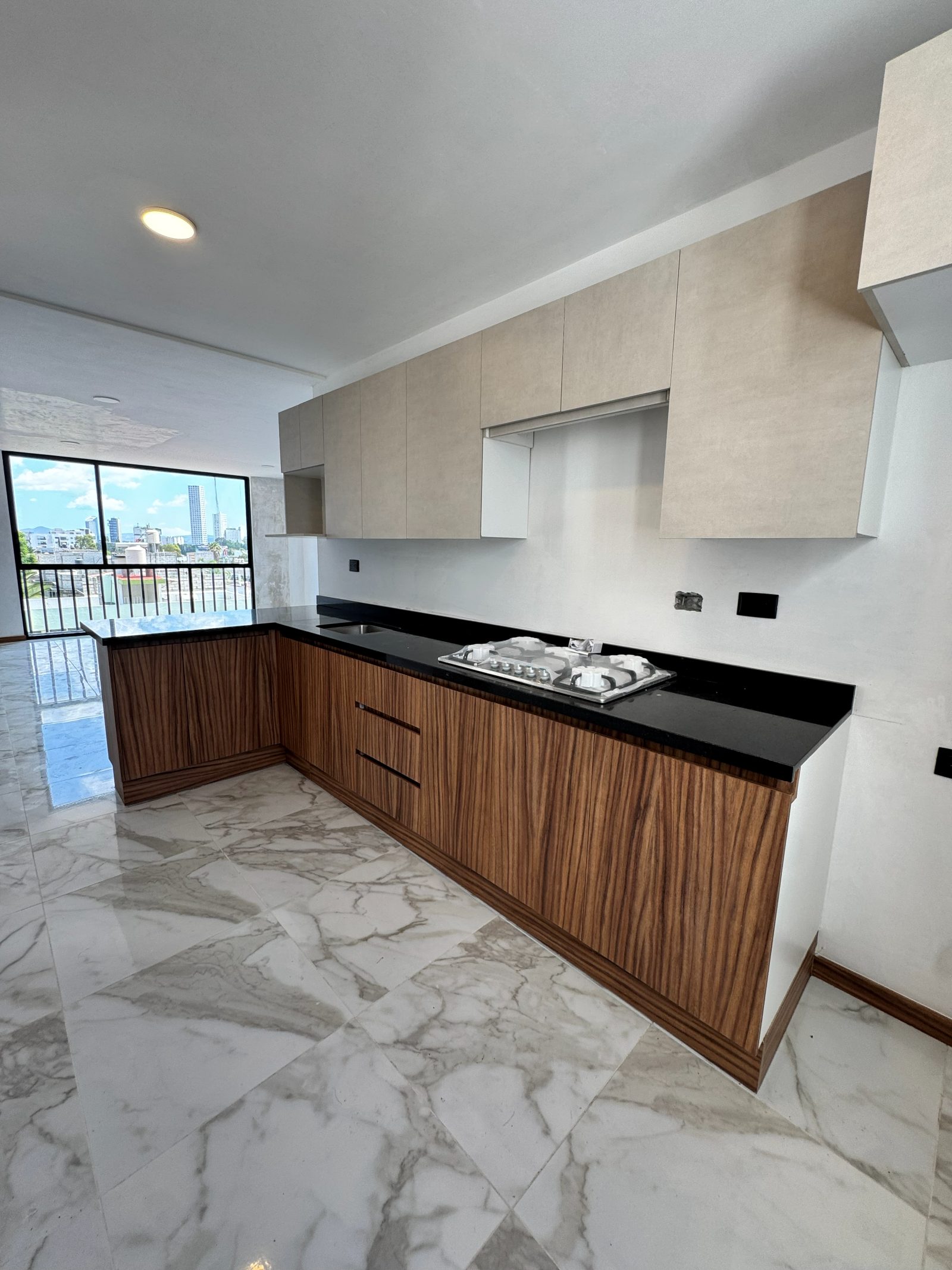 Cocina con vista panorámica